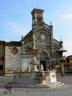 Il Duomo di Prato e la fontana del papero